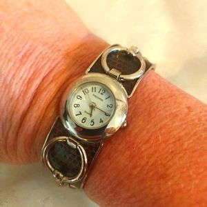 Pedre Vintage Brown leather derby watch